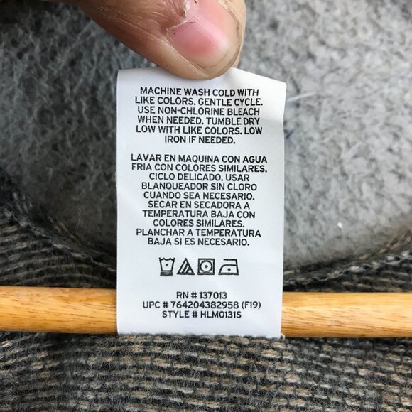 New Woolrich Cozy Blanket Wrap sweater animal print one size - Picture 9 of 10